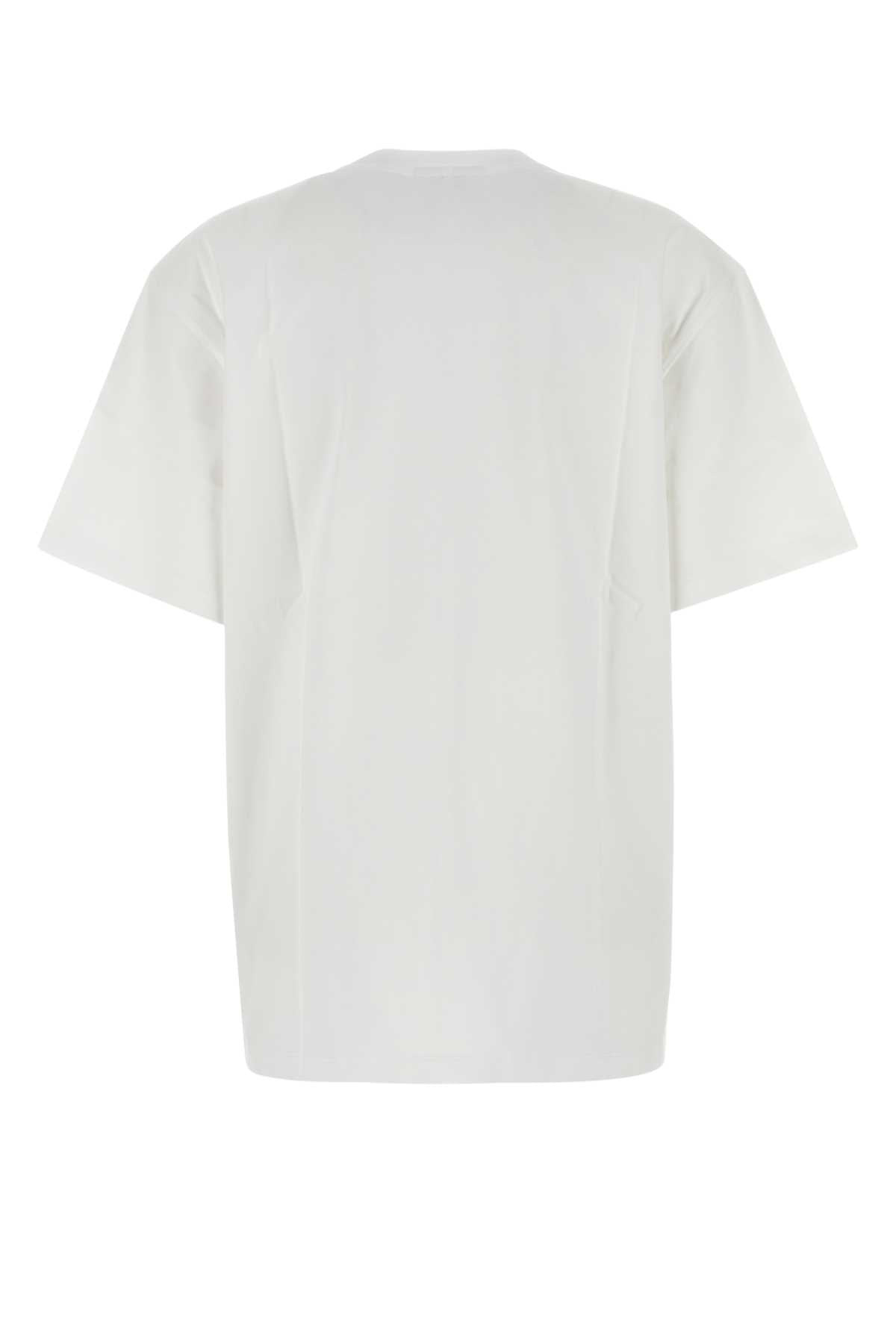 Ganni Women White Cotton T-Shirt - 2