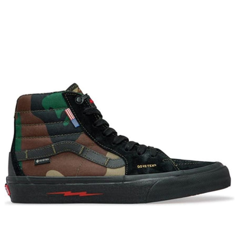 Vans DEFCON x SK8-HI Notchback GTX 'Black Woodland Camo' VN0A4BWWA8R - 1