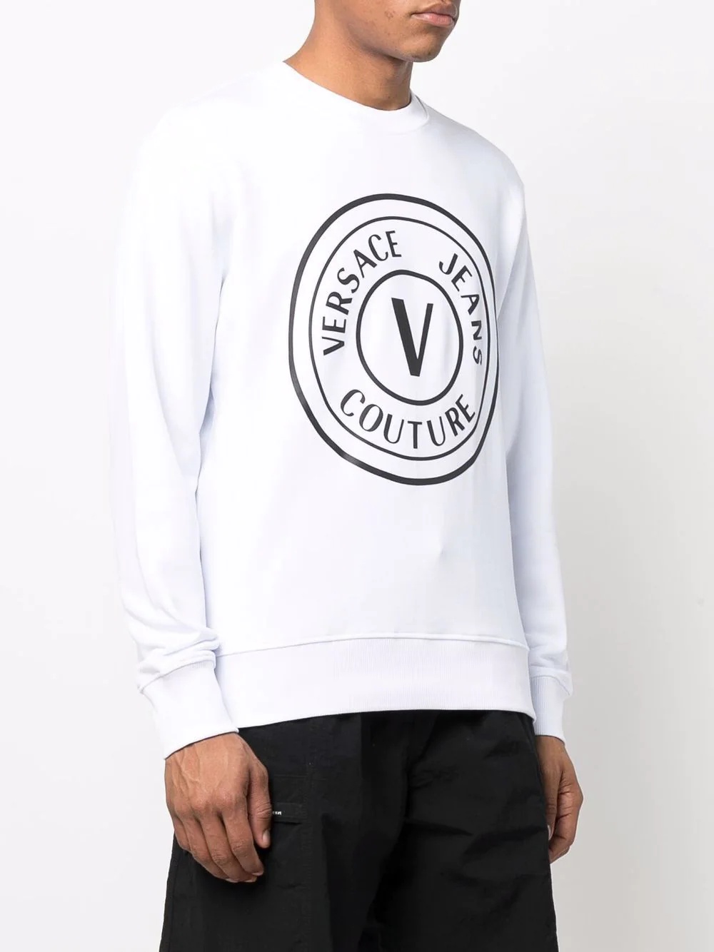 V-Emblem motif sweatshirt - 3