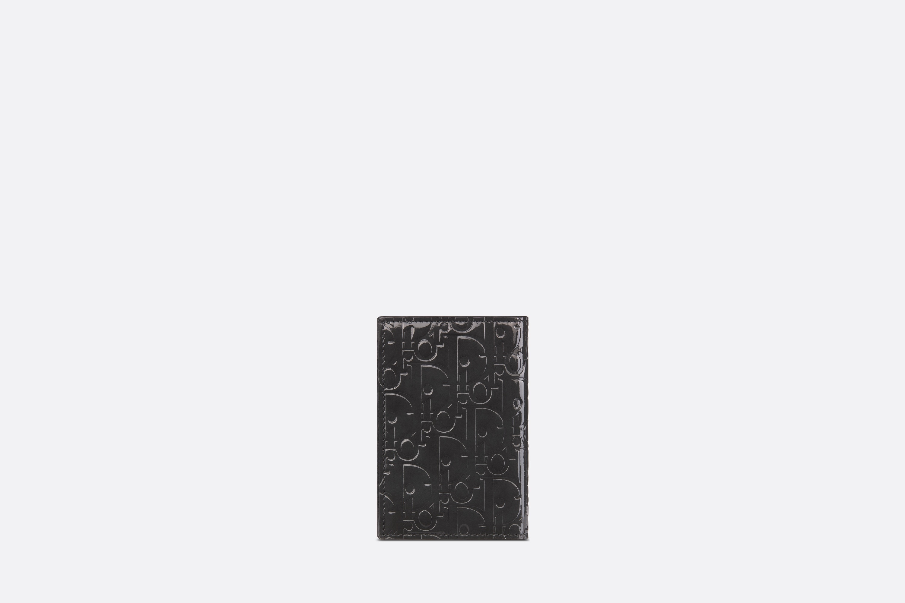 Wallet Black Dior Oblique Gravity Leather
