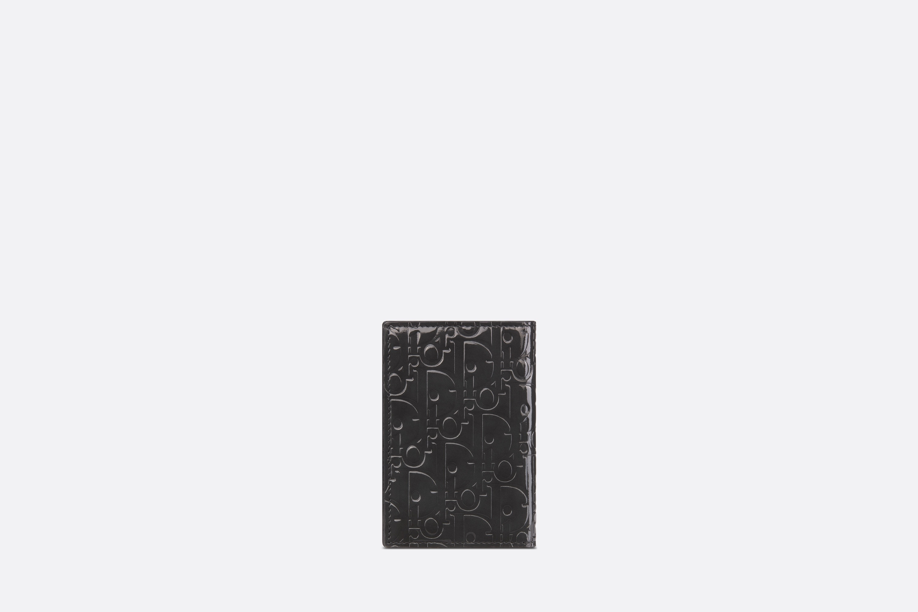 Dior Men's Oblique Gravity Leather Card Holder