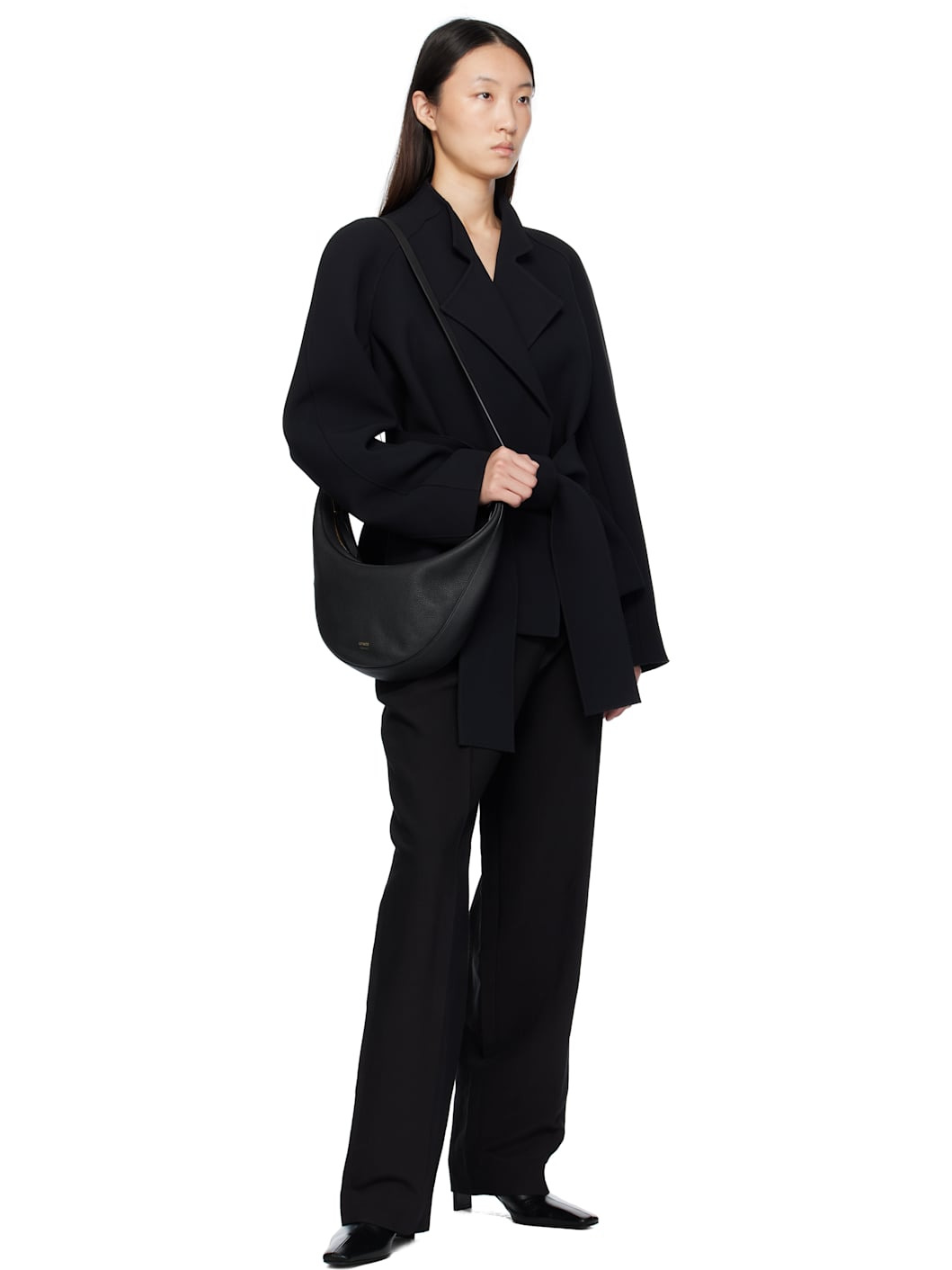Black Small Augustina Crossbody Bag - 4