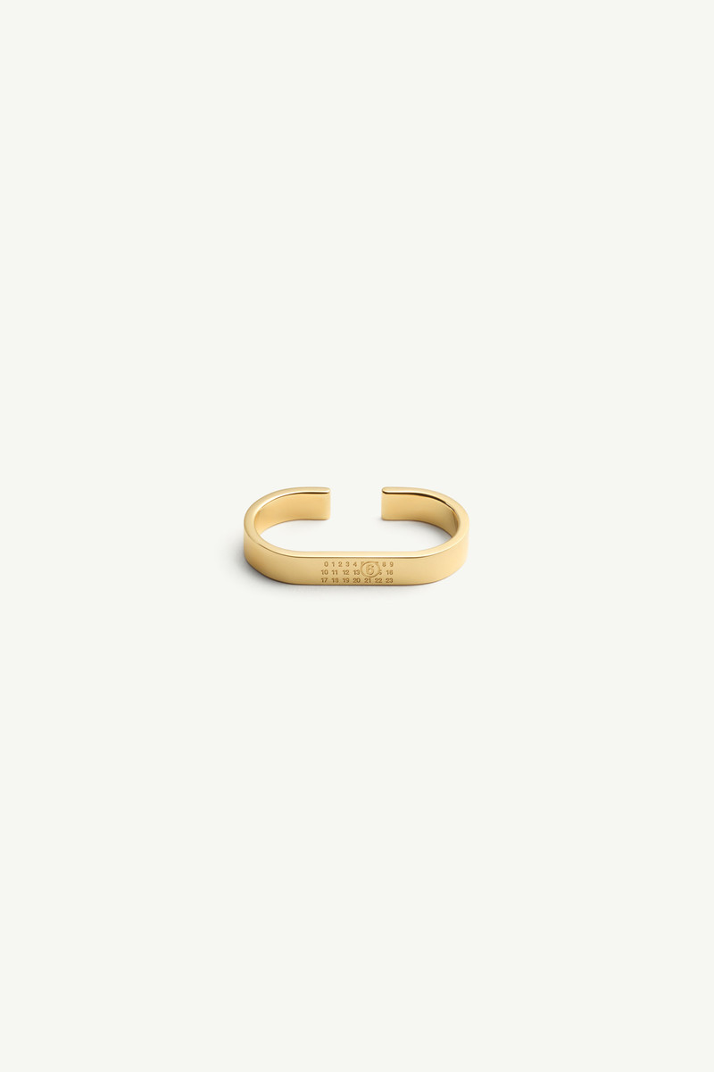 Gold double numeric ring 1