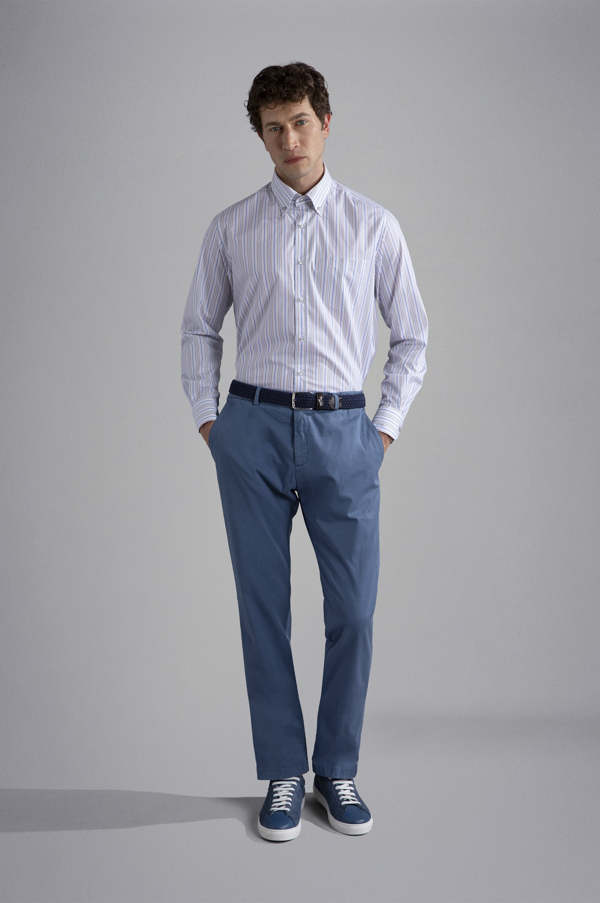 CHINO TENCEL COTTON STRETCH CHINO TROUSERS - 2