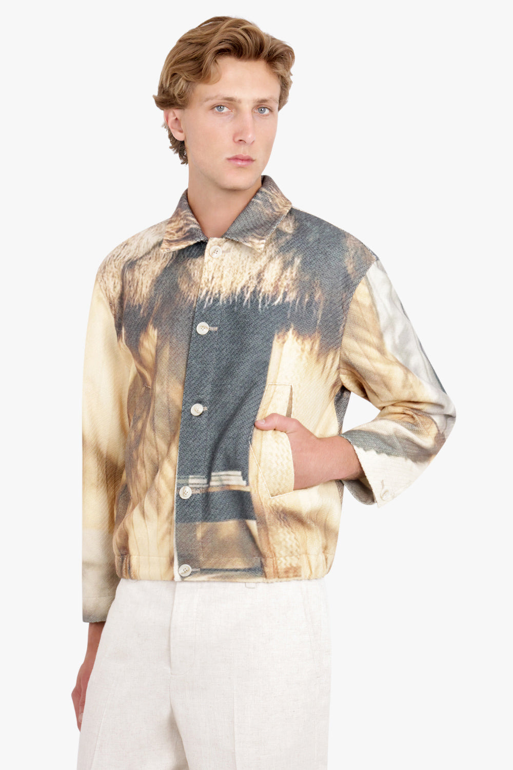 FULL PRINTED JACKET CABIN | BEIGE - 3