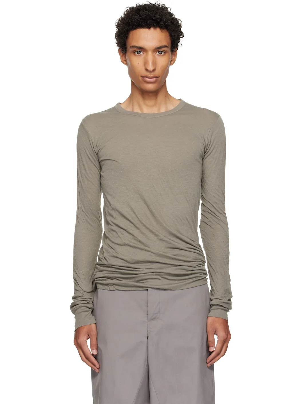 Taupe Tower Double LS T-shirt - 1