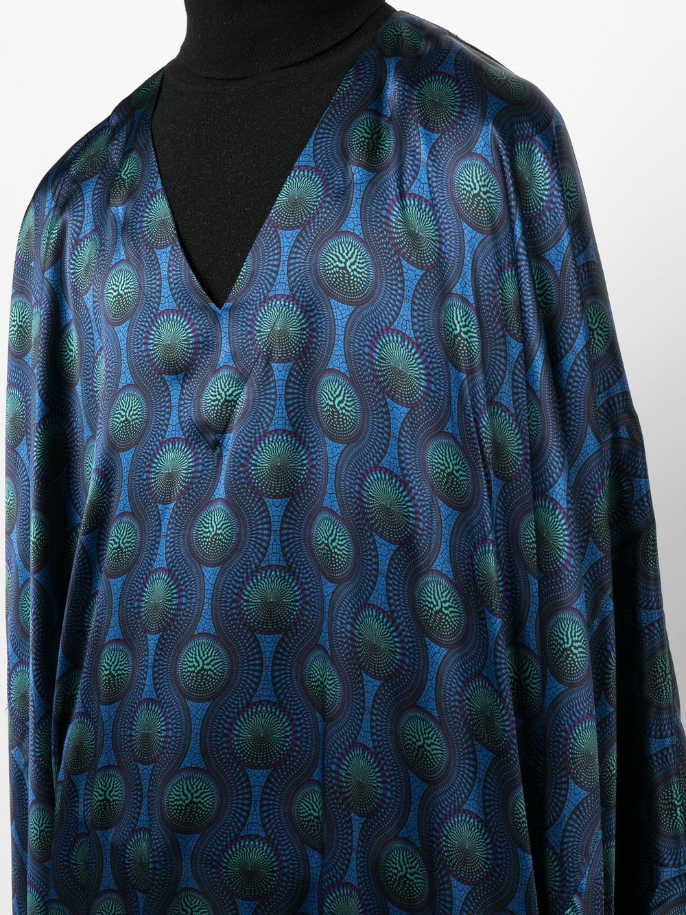 Ozwald Boateng - OZWALD BOATENG silk cape shirt - 3