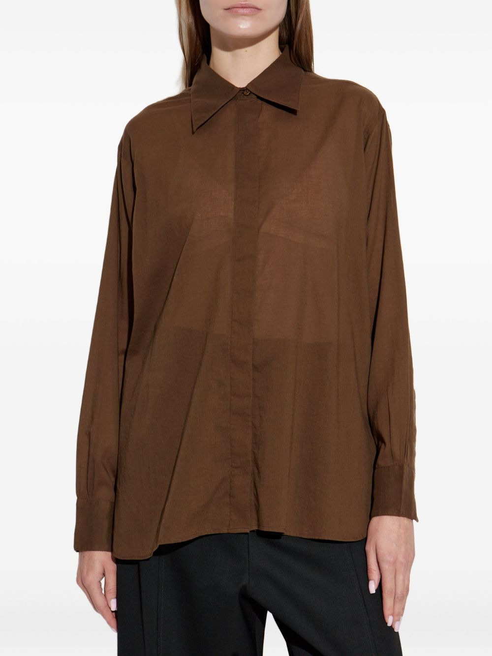 button-down cotton shirt - 3