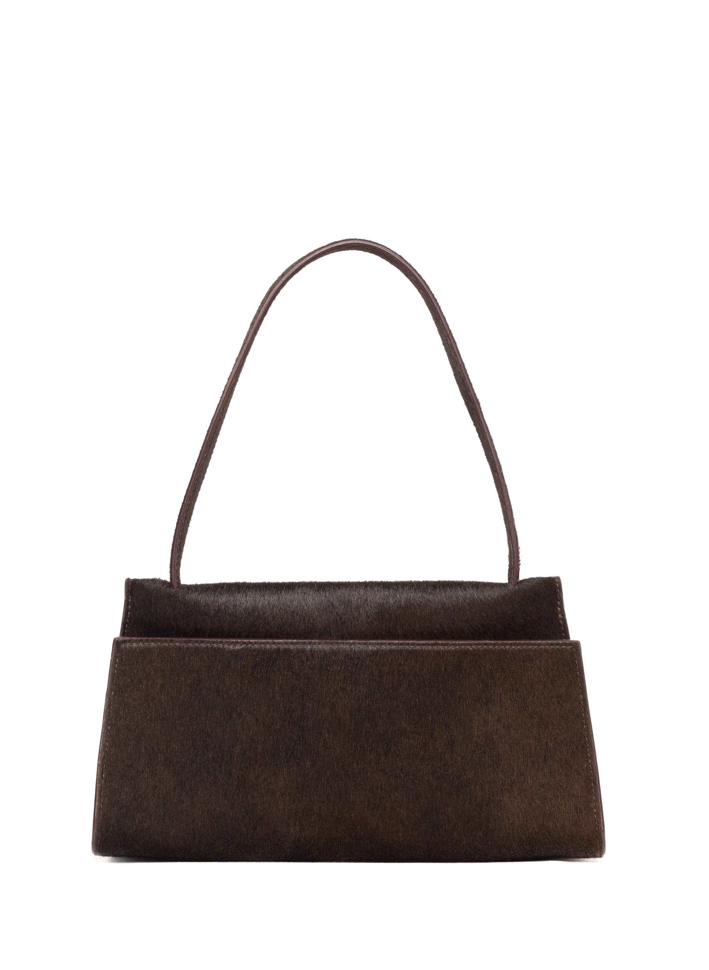 Long Papillon Calf Leather Dark Brown - 1