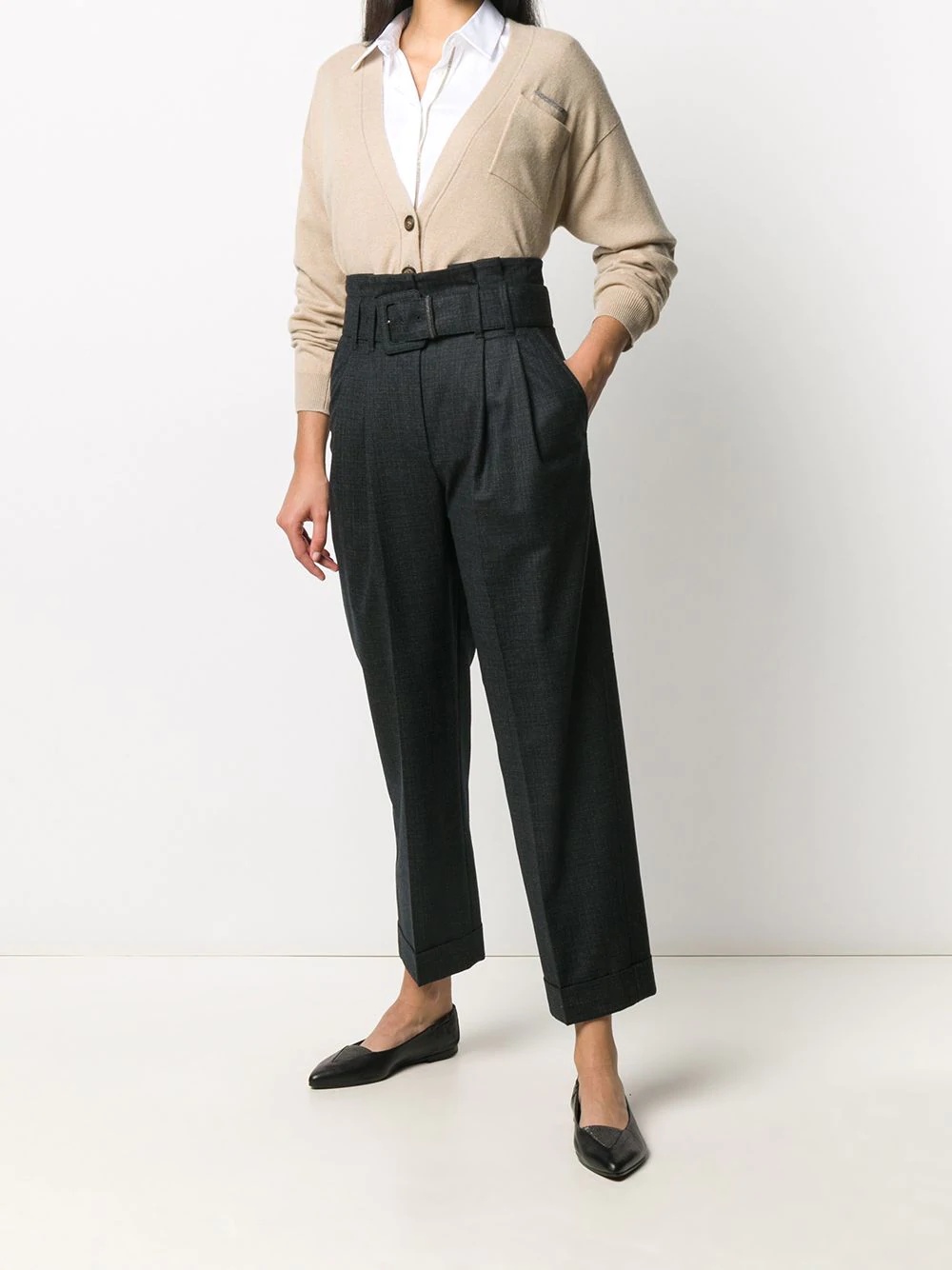 paperbag waist trousers - 2