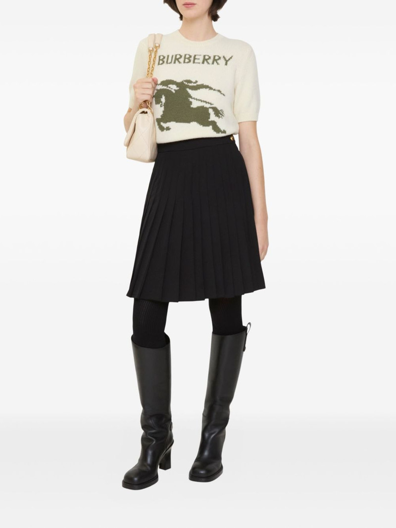 Burberry pleated-design midi skirt outlook