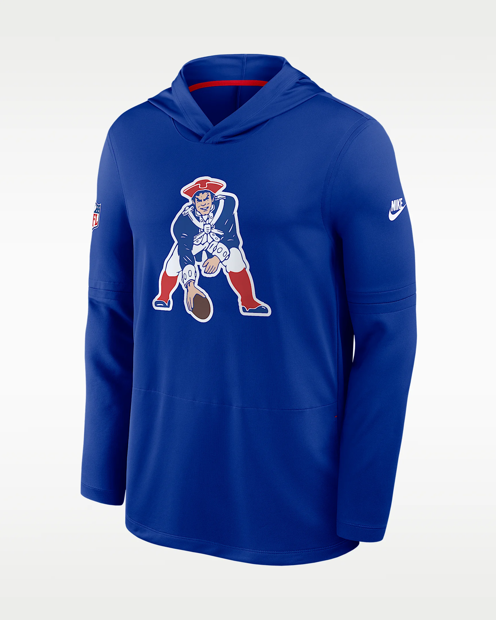 New England Patriots Alt Men's Nike Dri-FIT NFL Long-Sleeve Hooded Top - 1
