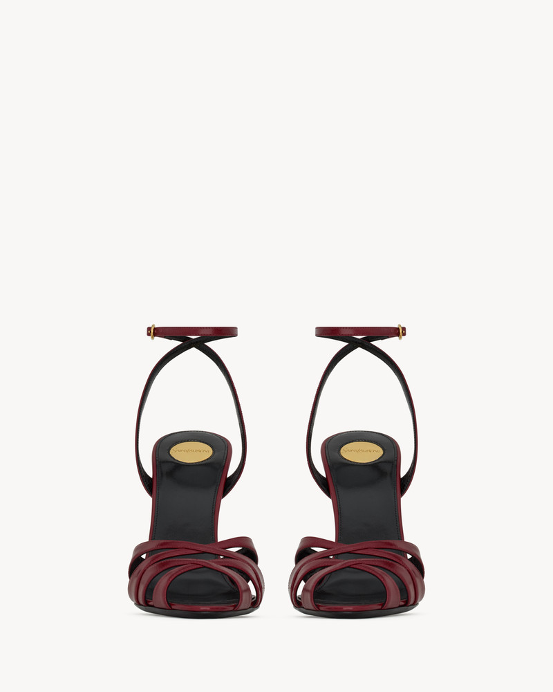 SAINT LAURENT CHANDELLE SANDALS IN SMOOTH LEATHER outlook