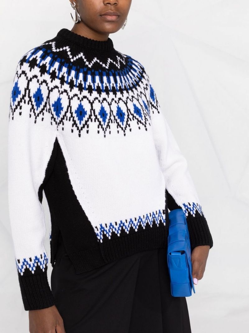 fair-isle intarsia wool jumper - 3