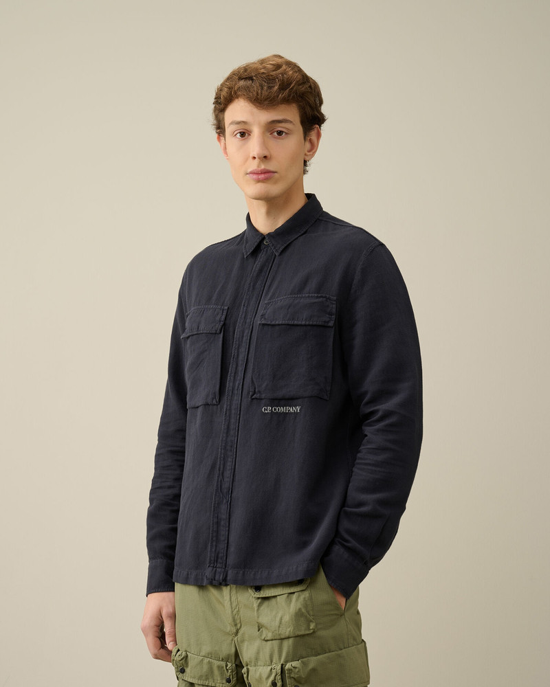 C.P. Company Broken Linen/Cotton Shirt outlook