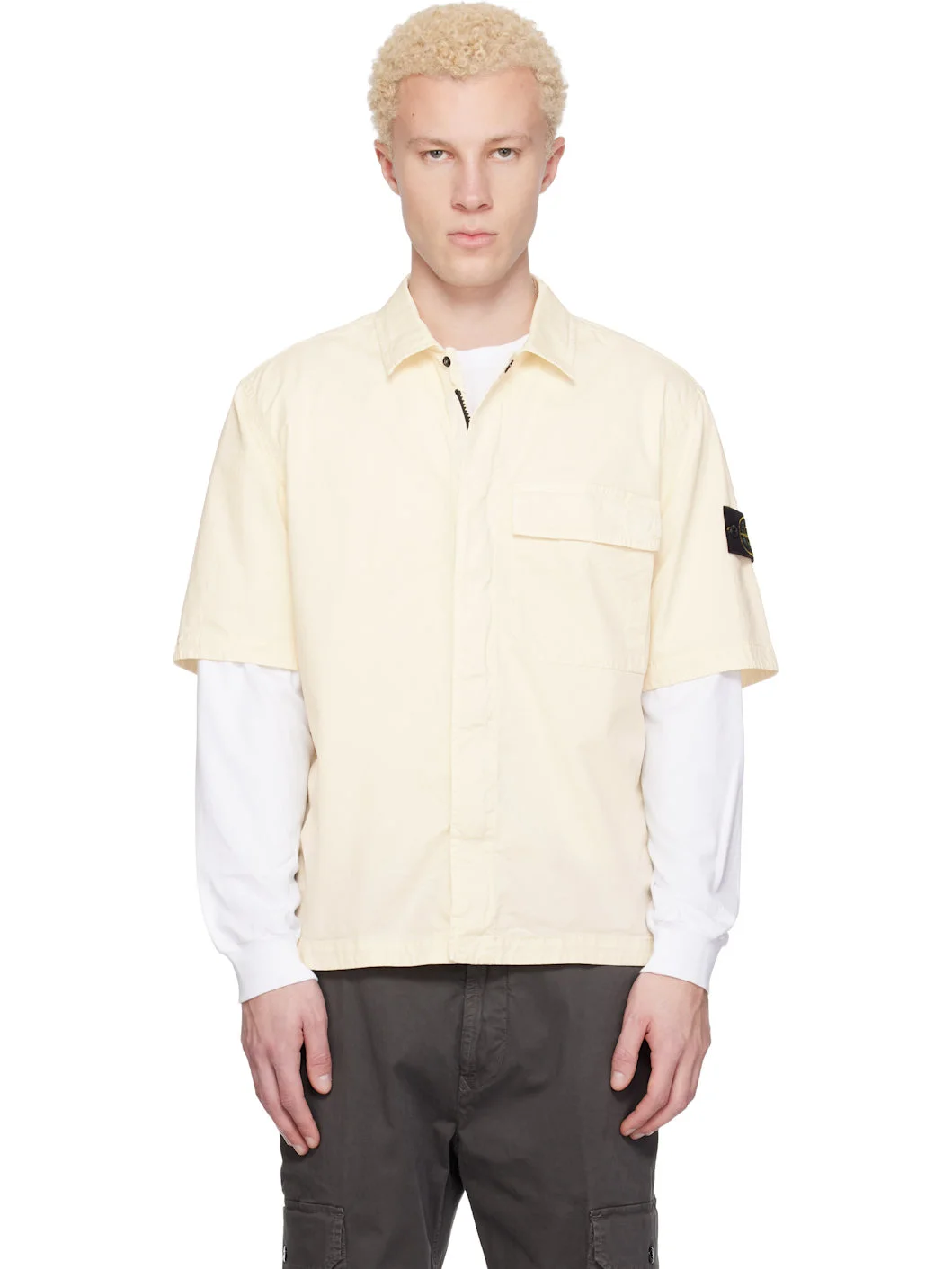 Off-White 1100025 Stretch Organic Cotton Twill Shirt - 1