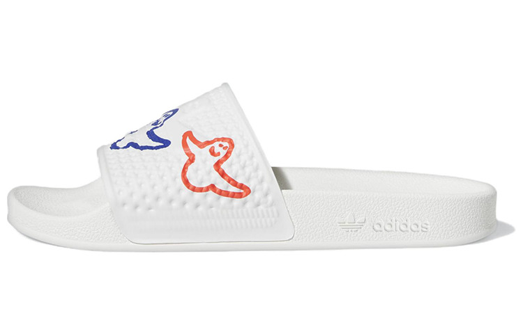 adidas Shmoofoil Slides 'Cloud White Red Pulse Mint' HQ2034 - 2