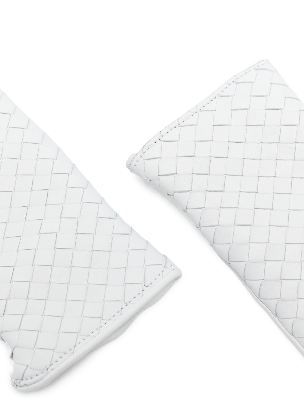 leather woven gloves - 2