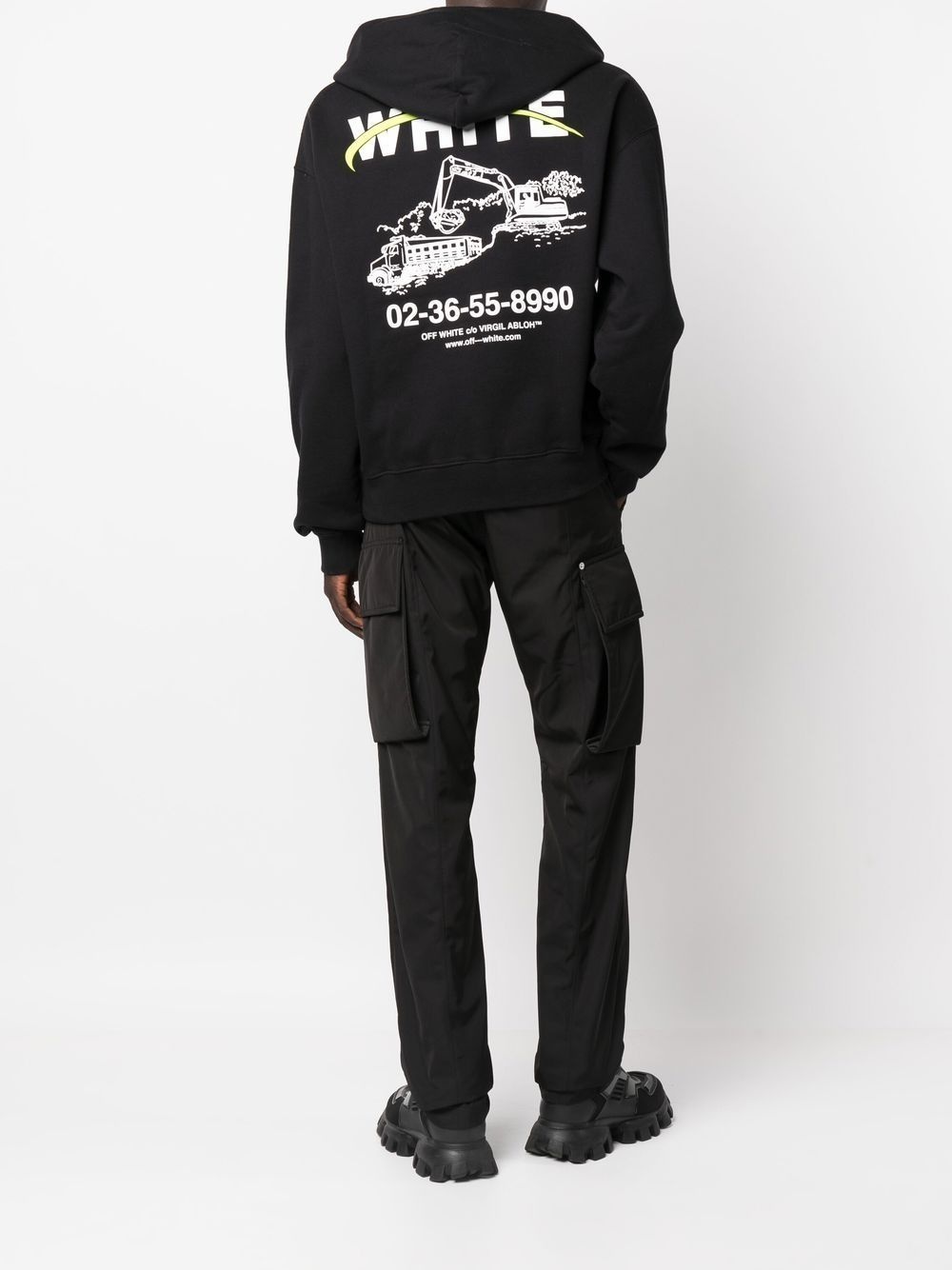 logo-print hoodie - 2