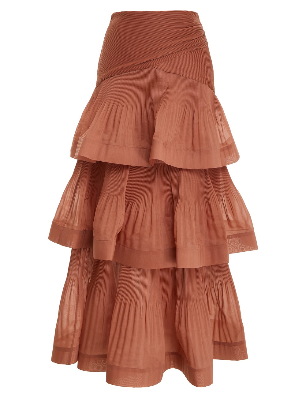【Zimmermann】PLEATED TIERED SKIRT プリーツ ミディスカート Zimmermann PLEATED TIERED SKIRT | REVERSIBLE