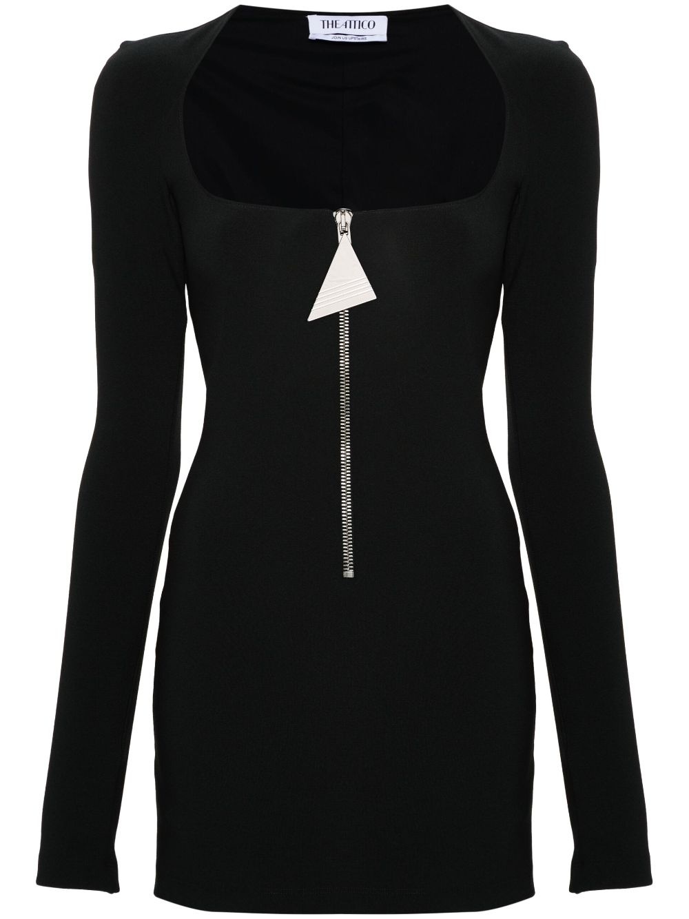 Half-zip mini dress - 1