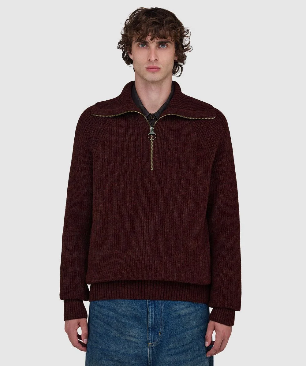Riggbay knitted half zip sweater - 1