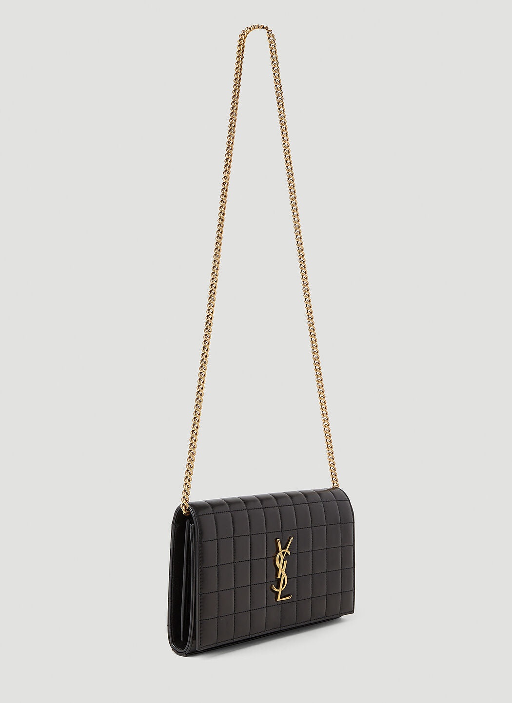 Saint Laurent Women Cassandre Matelassé Carré Chain Wallet - 3