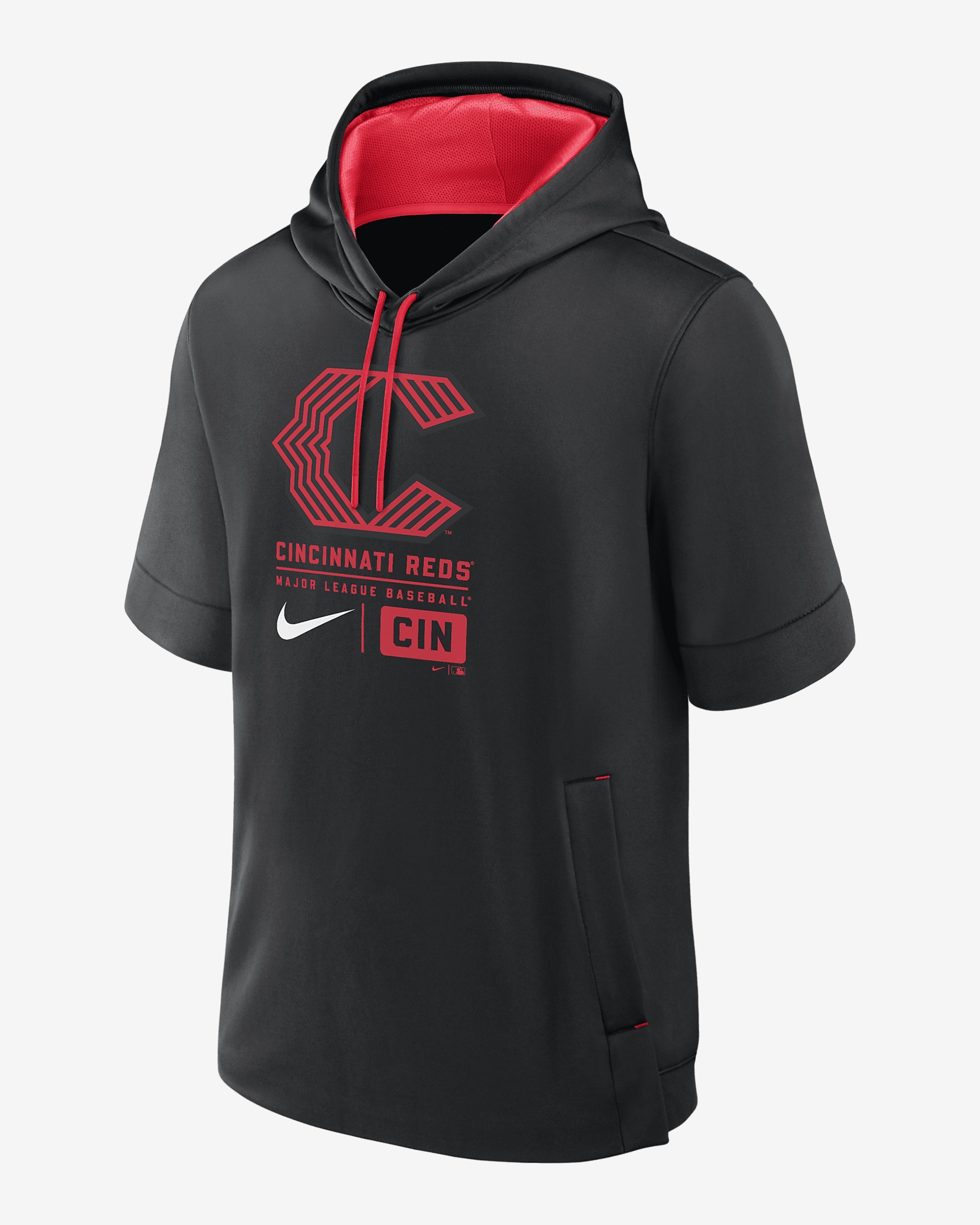 Cincinnati Reds City Connect Nike Men's MLB Short-Sleeve Pullover Hoodie - 1