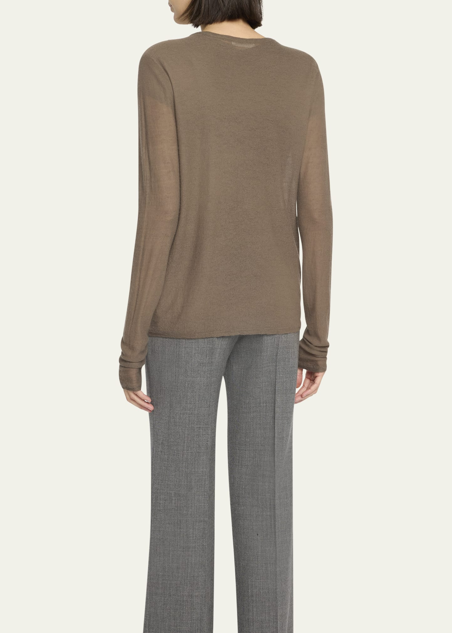 Kasem V-Neck Fine Cashmere Cardigan - 3
