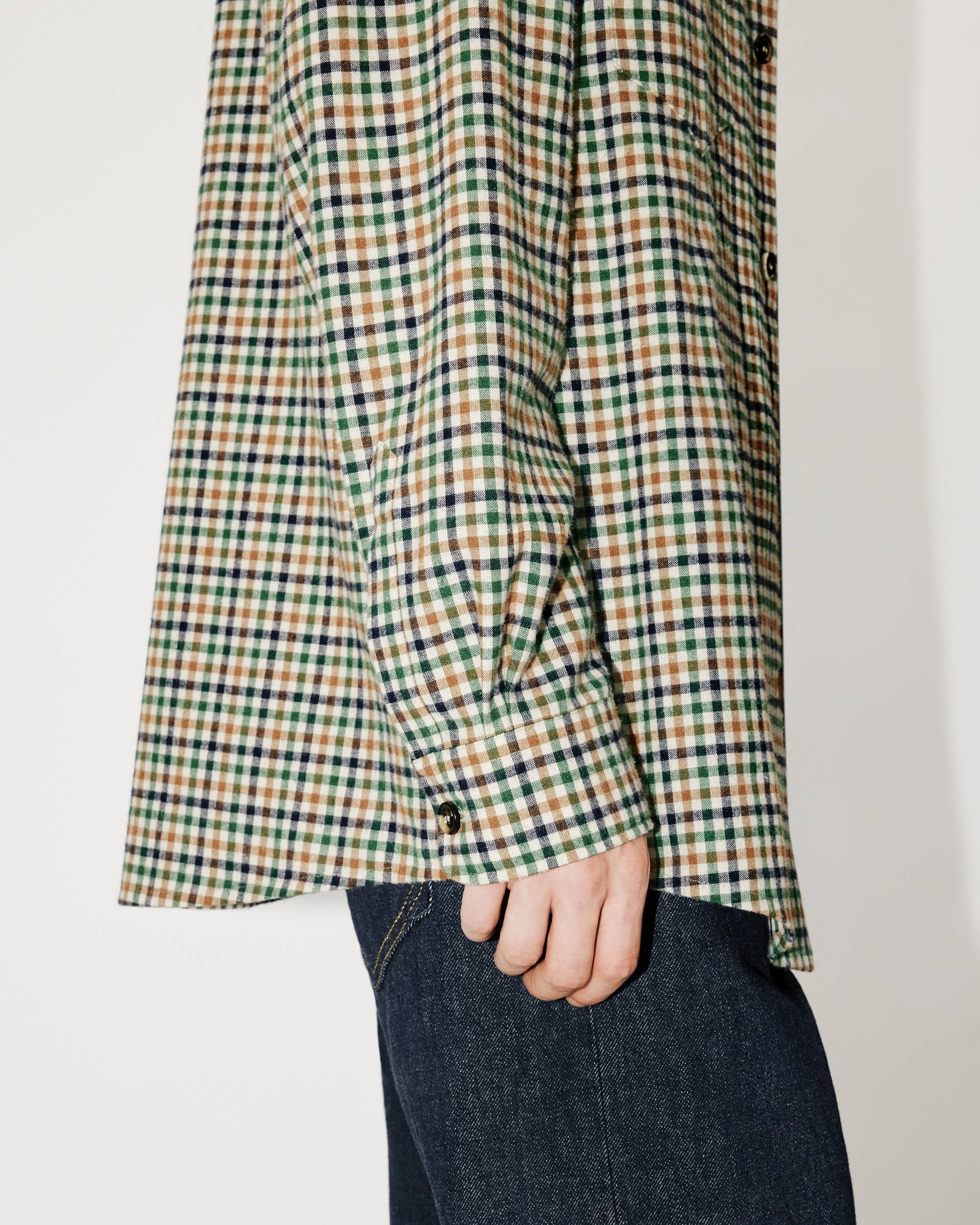 'KENZO Travel' checked shirt - 6