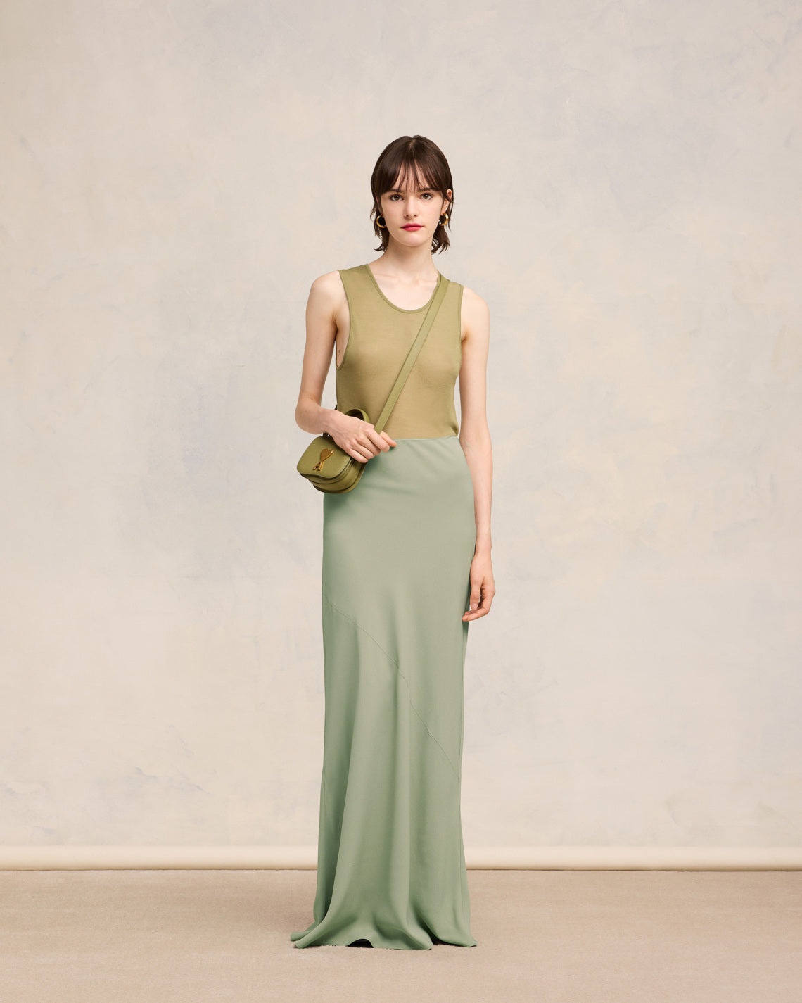 LONG SKIRT WITH BIAS CUT - 2