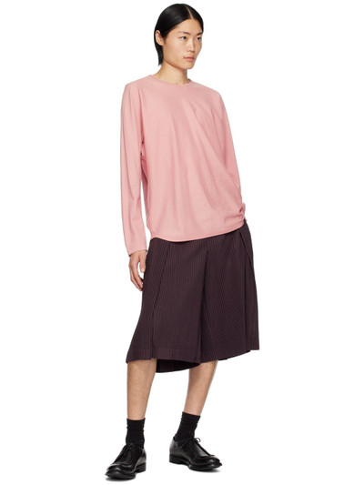 ISSEY MIYAKE Pink Release-T 2 Long Sleeve T-Shirt outlook