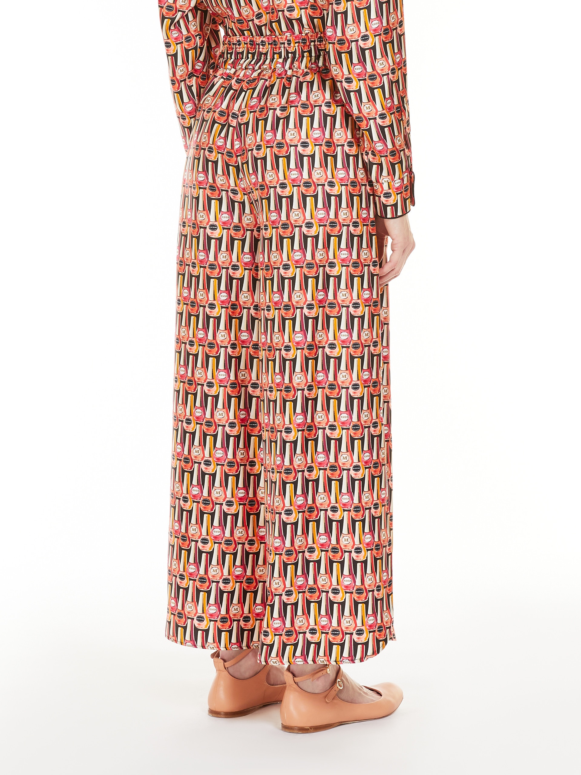 QUARK Wide silk trousers - 4