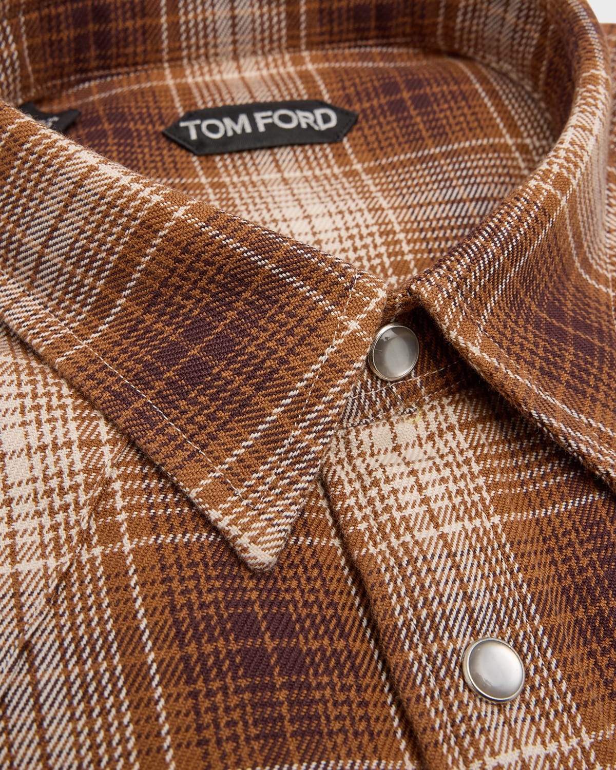 Men's Cotton Plaid Western Shirt - 2