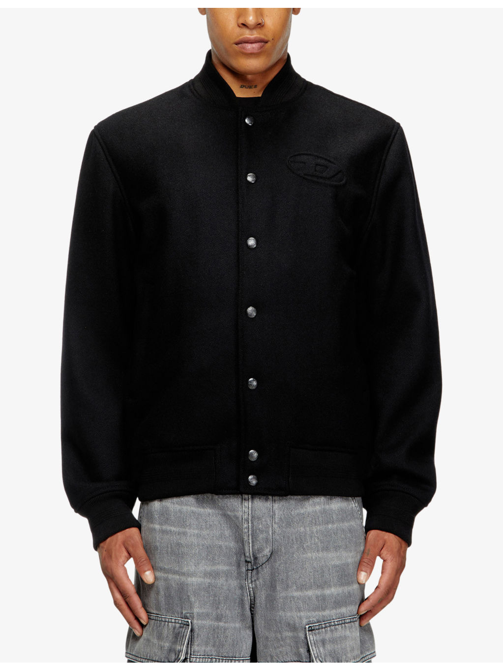 J-Arry Logo-Embossed Wool-Blend Bomber Jacket - 3