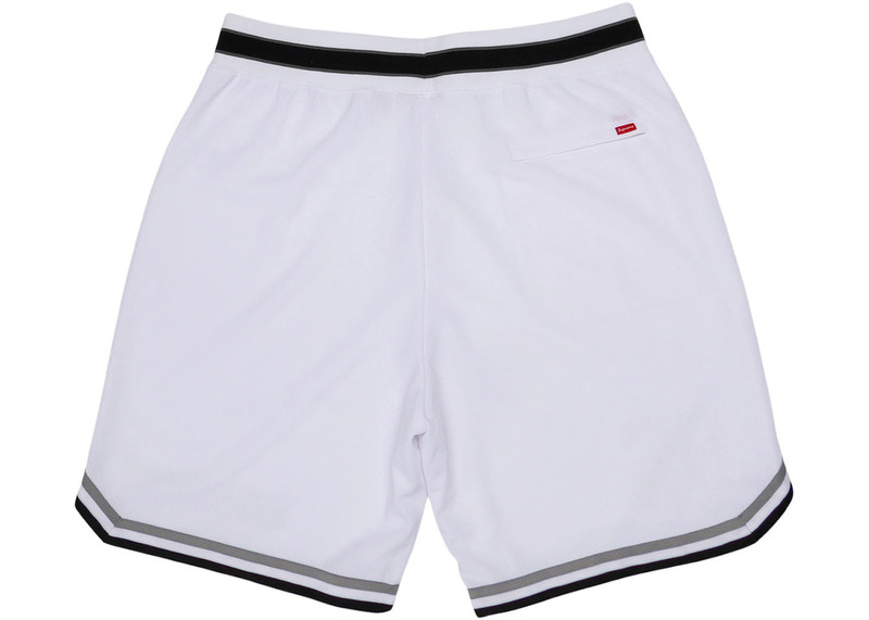 Supreme Supreme Faux Croc Basketball Short White outlook