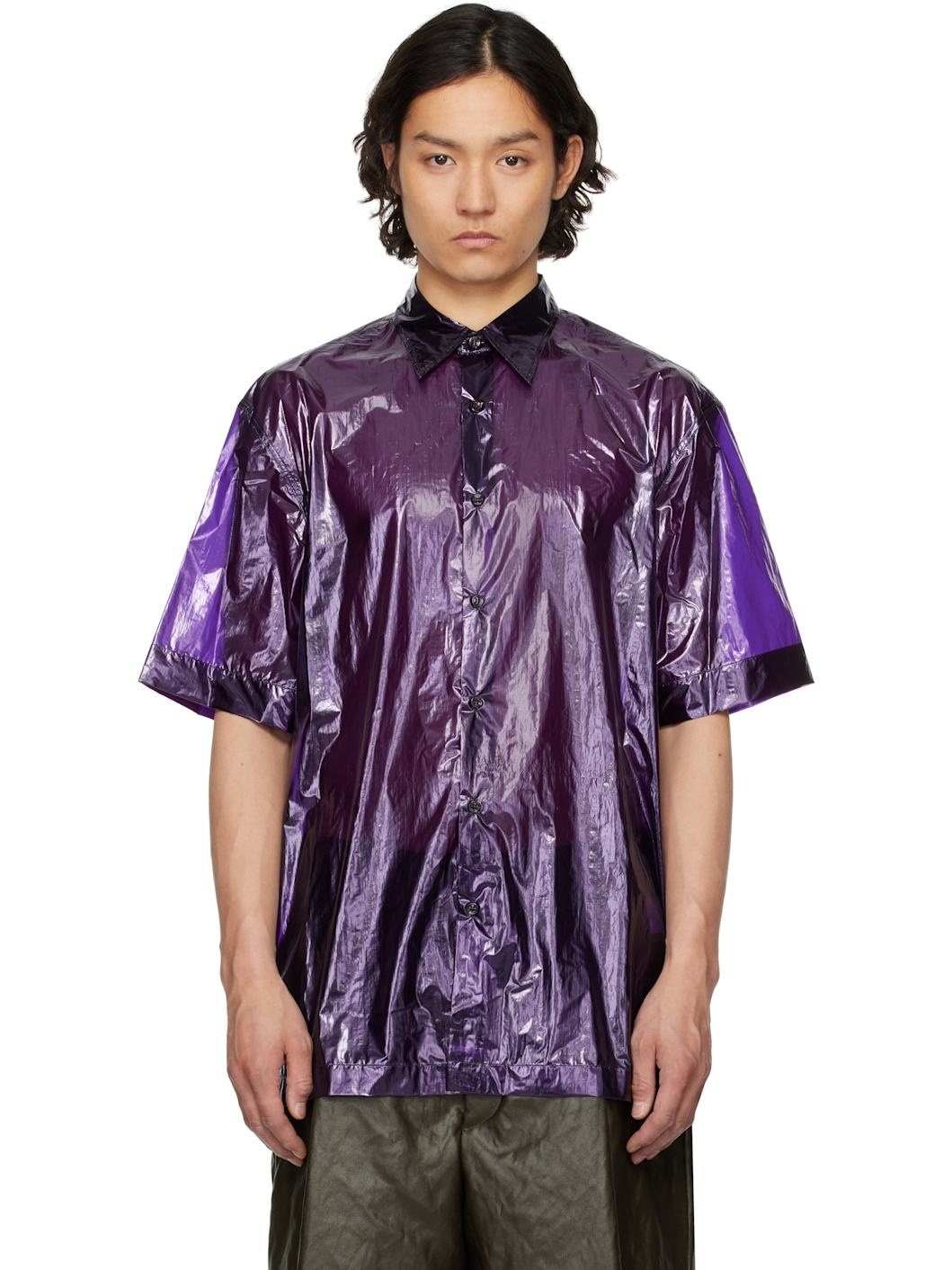 Purple Sheer Shirt - 1