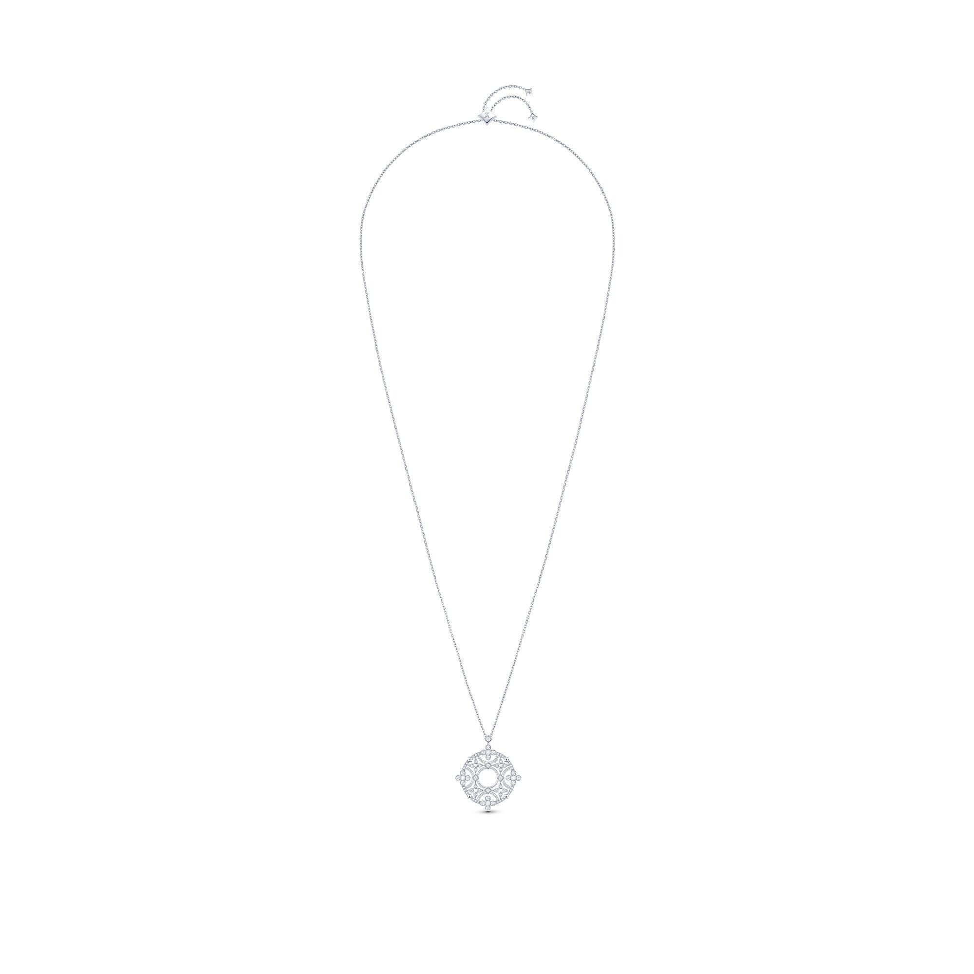 Dentelle Medallion, White Gold And Diamonds - 4