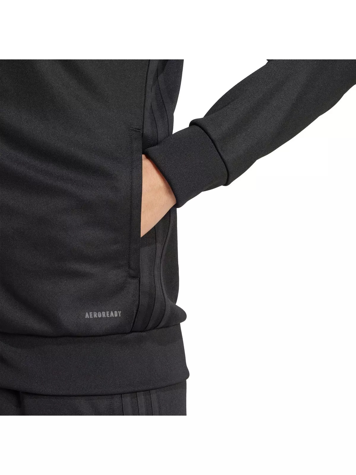 Women's Tiro 25 Essentials Training Track Top -Black - 4