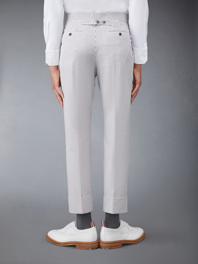 Thom Browne CLASSIC BACKSTRAP TROUSER WITH HALF LINING IN SEERSUCKER outlook