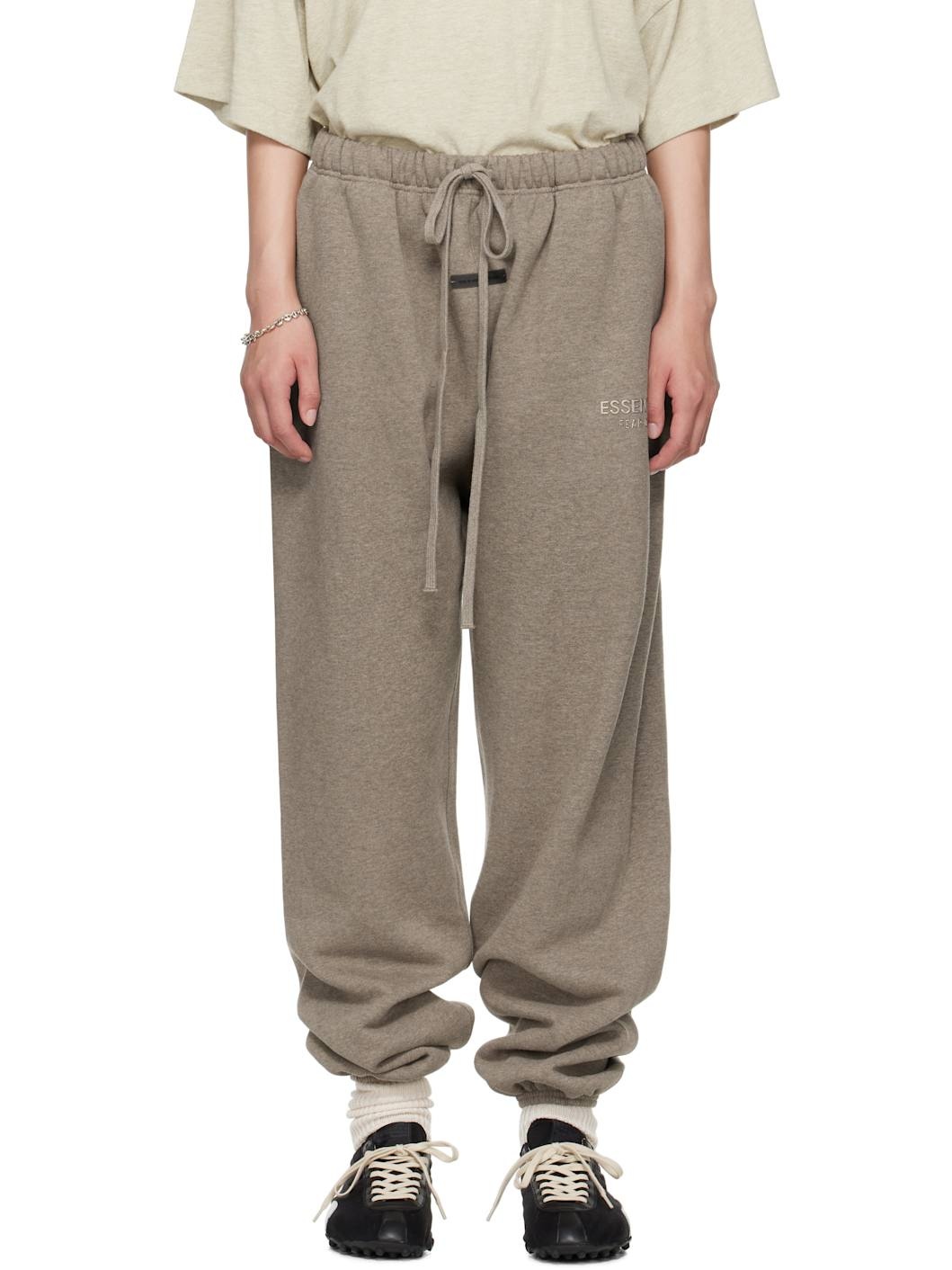 Brown Classic Sweatpants - 1