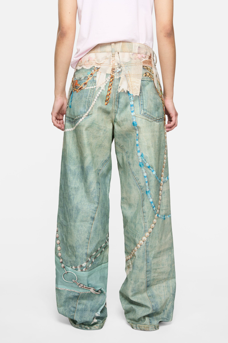 Loose fit jeans - 1981 - White/green 5