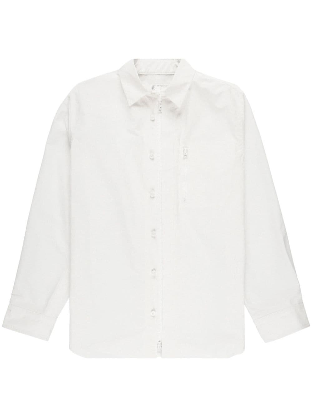 sacai buttoned-fastening long-sleeve shirt - White