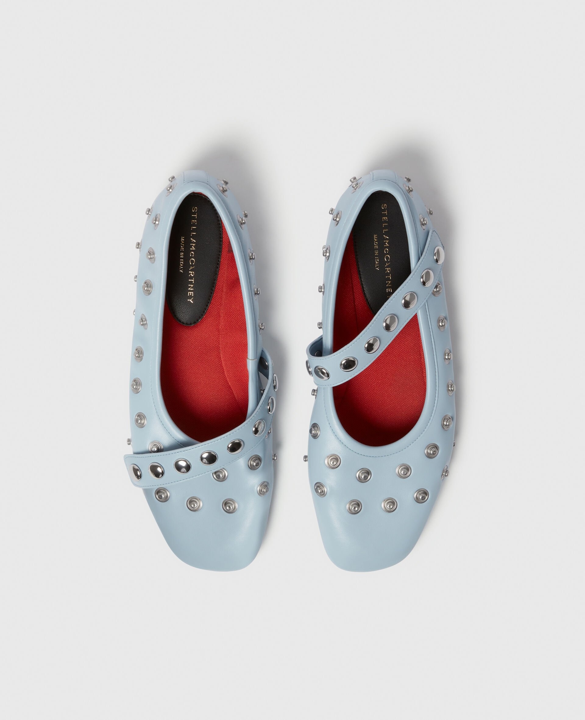 Stella McCartney Ryder Popper-Studded Ballet Flats | REVERSIBLE