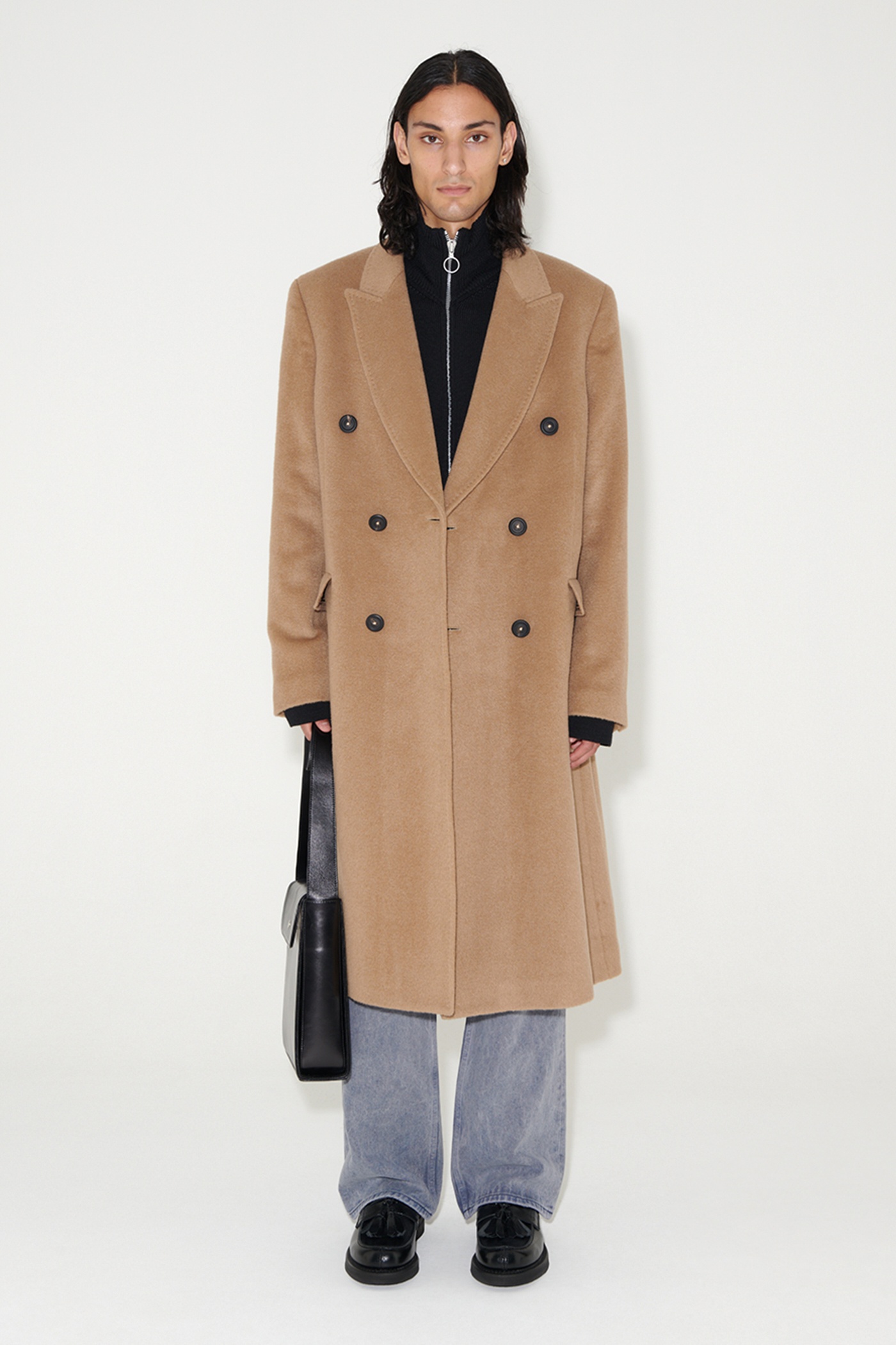 Whale Coat Camel Hairy Wool - 2