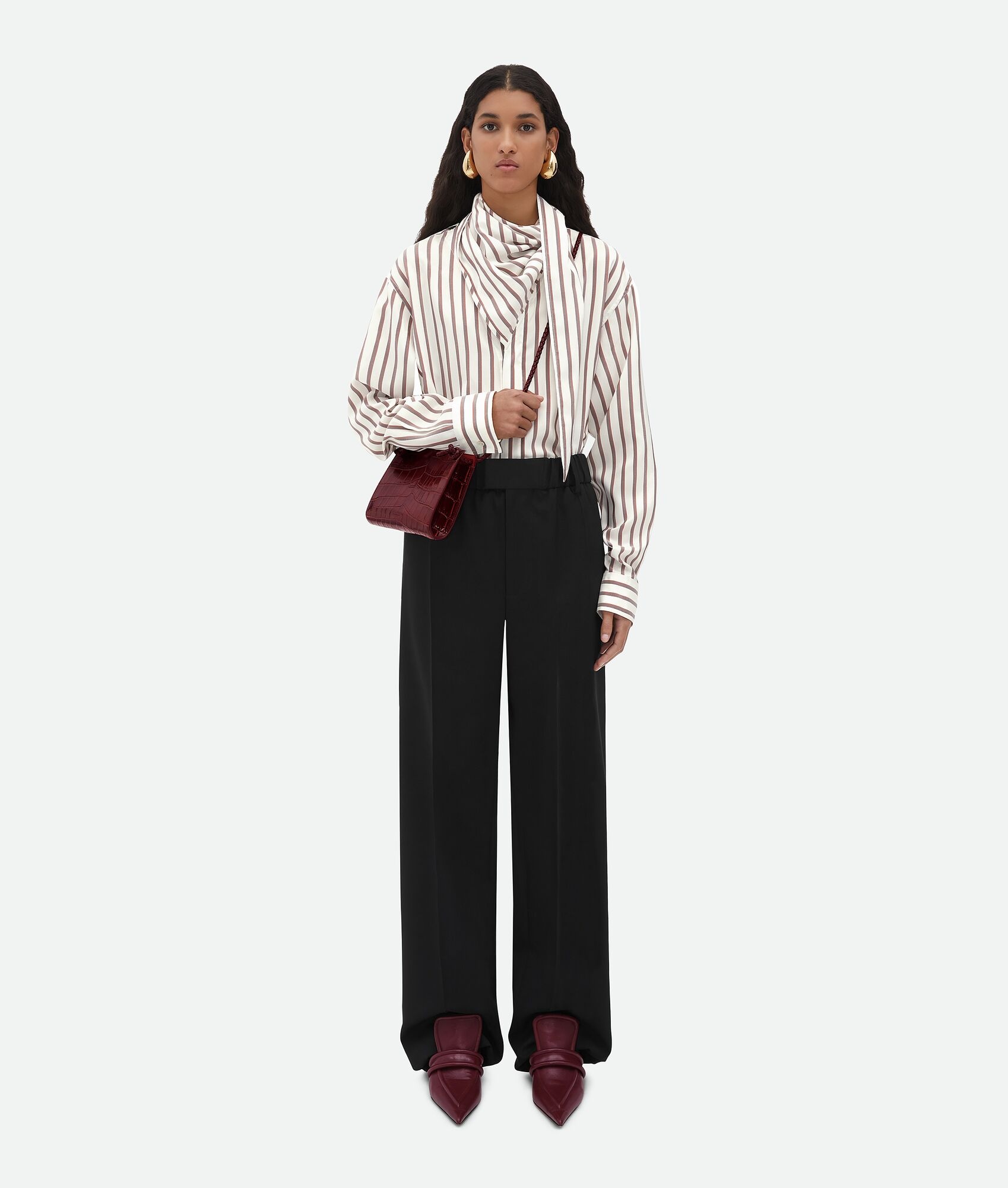 Silk Bicolor Striped Shirt - 5