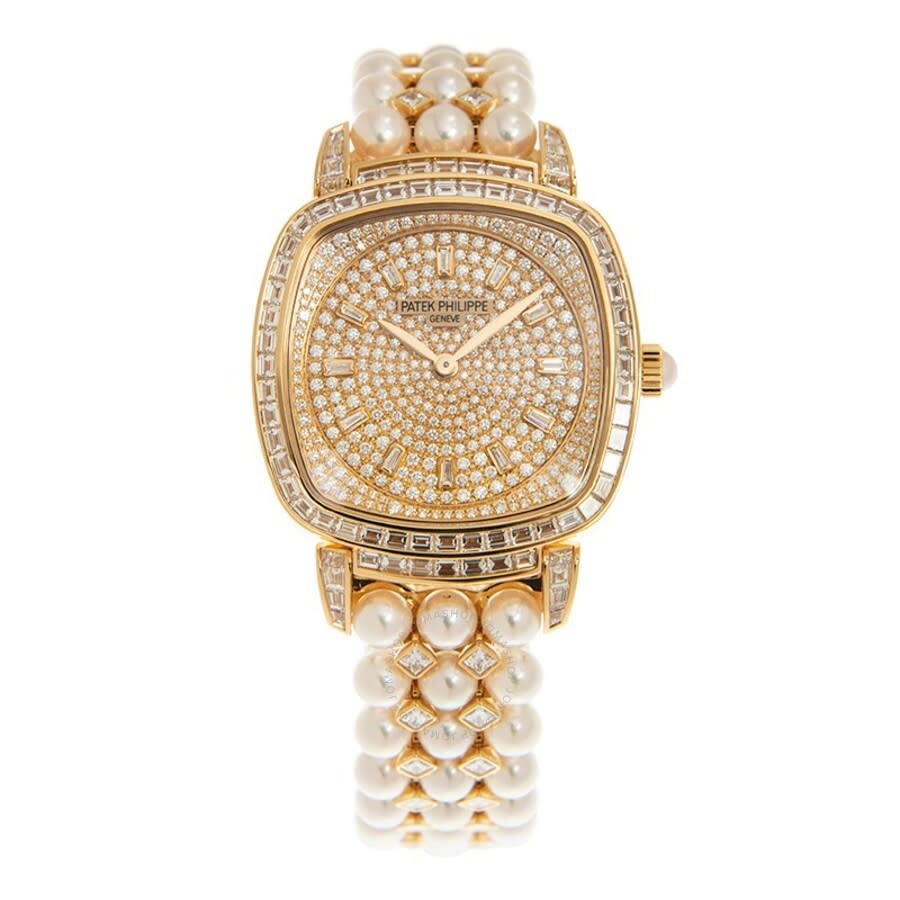 Patek Philippe Gondolo Hand Wind Diamond Gold Dial Ladies Watch 7042/1OOR-010 - 3