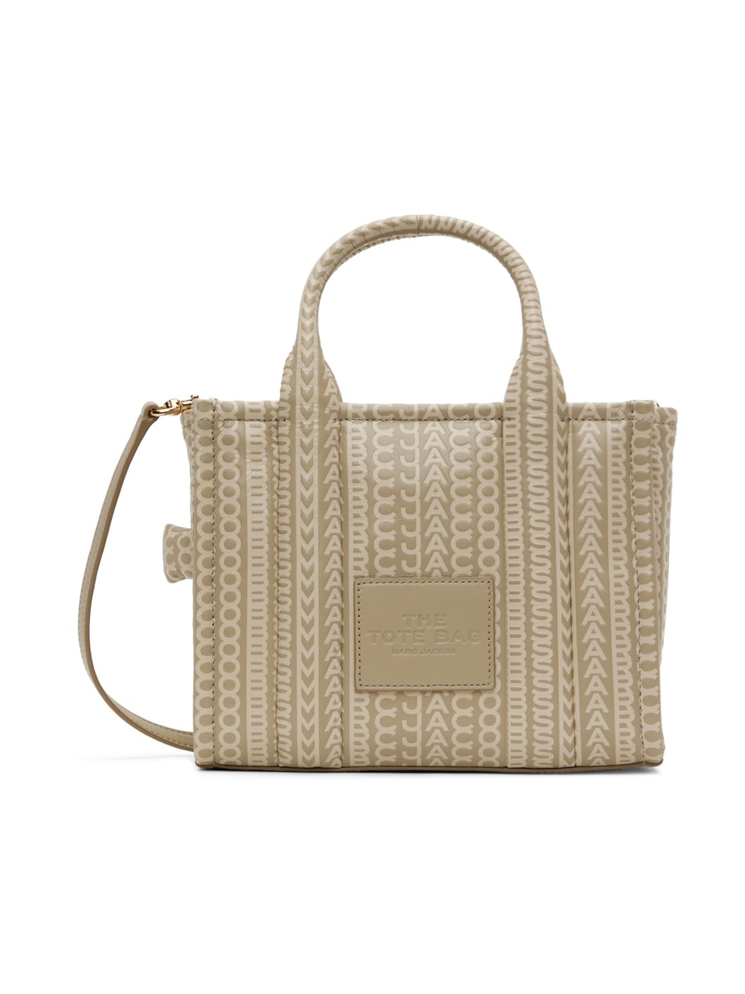 Khaki Mini 'The Monogram' Tote - 1