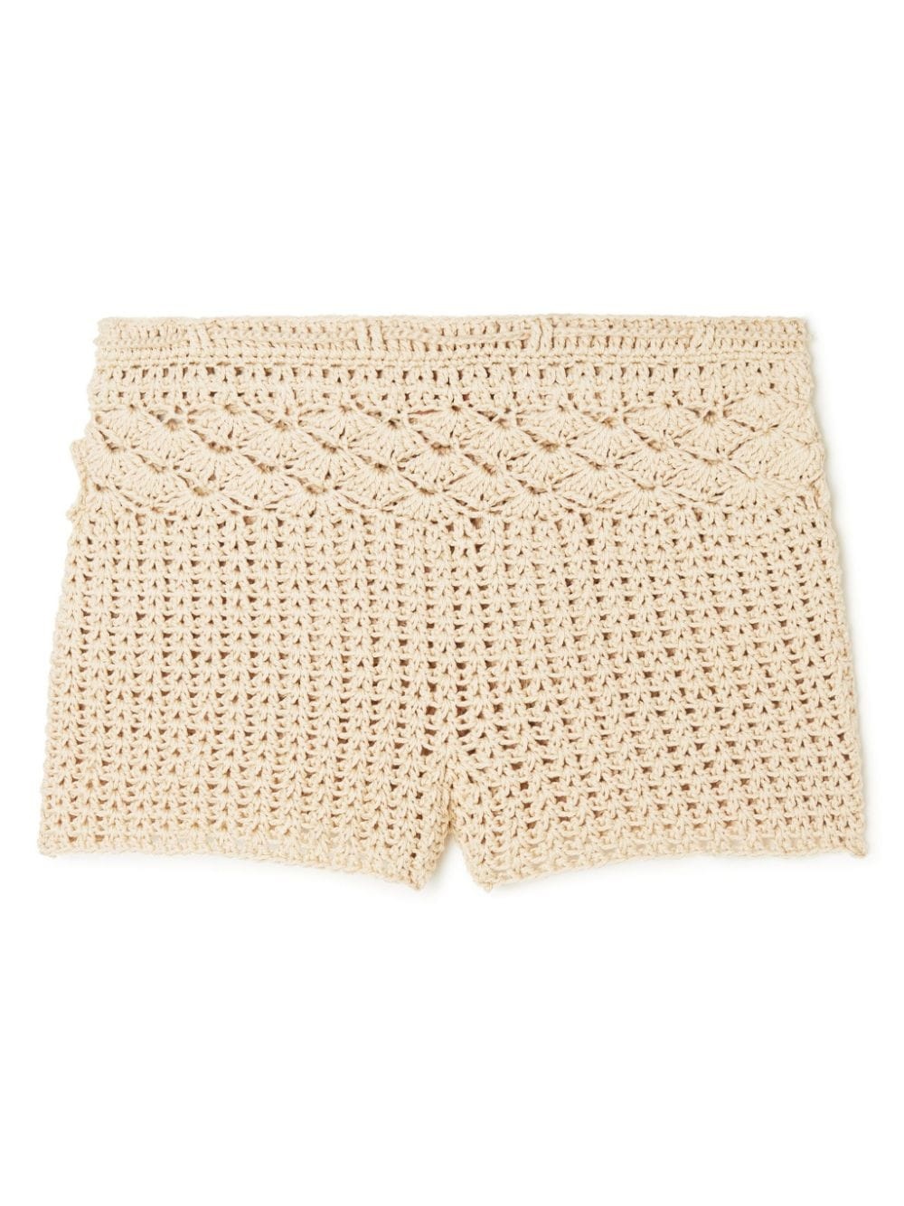 Conch Shell woven cotton shorts - 7