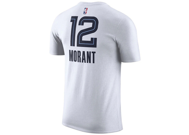Nike Nike NBA Memphis Grizzlies Ja Morant T-shirt White/Blue outlook